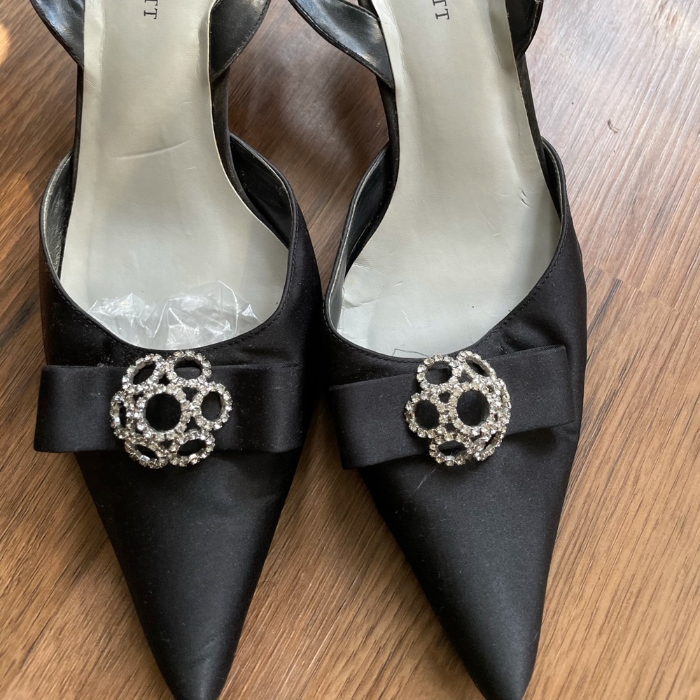 Satin dress shoes